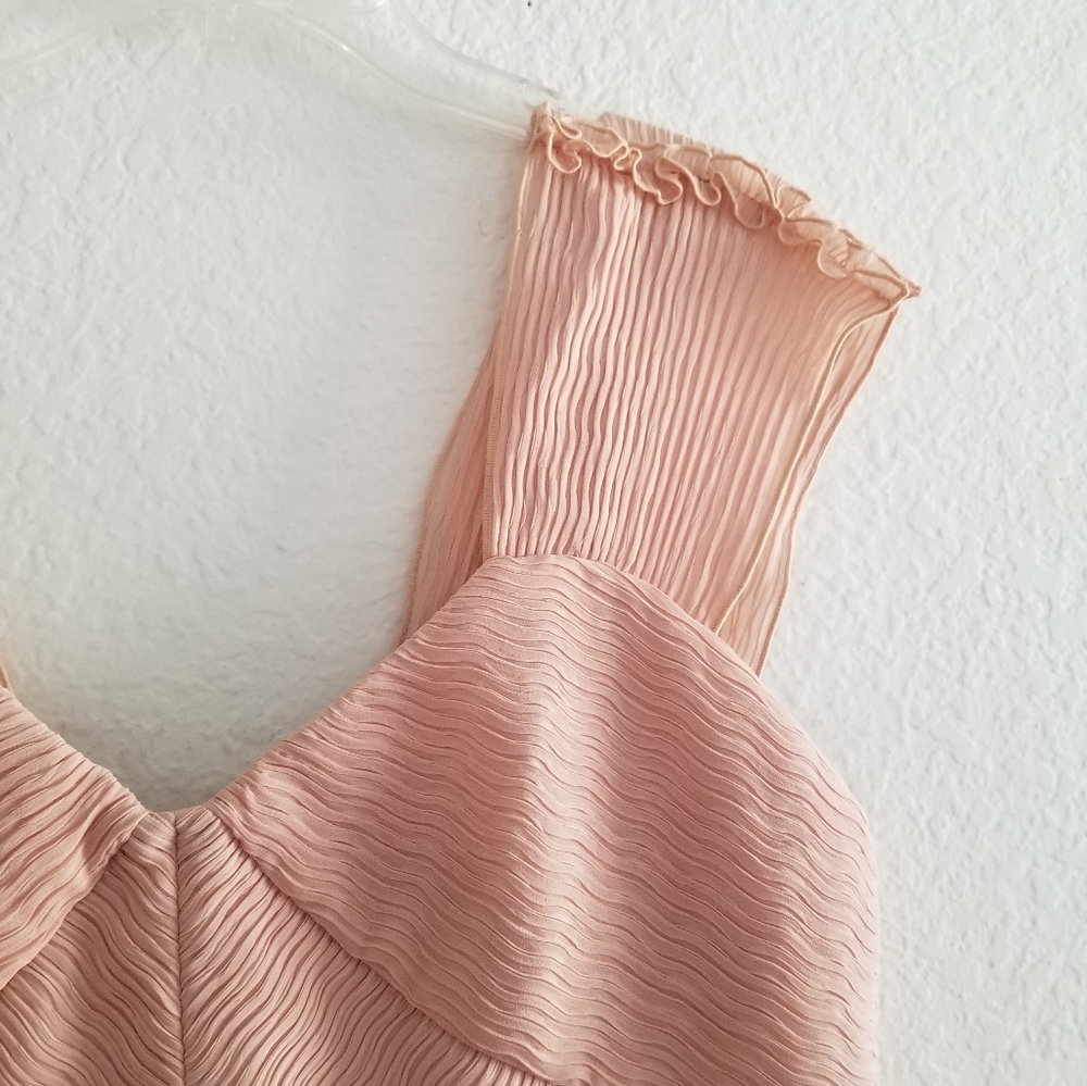 MaxMara Ananas Midi Sheath Dress Size US 14 Blush Pale Pink - Picture 11 of 13